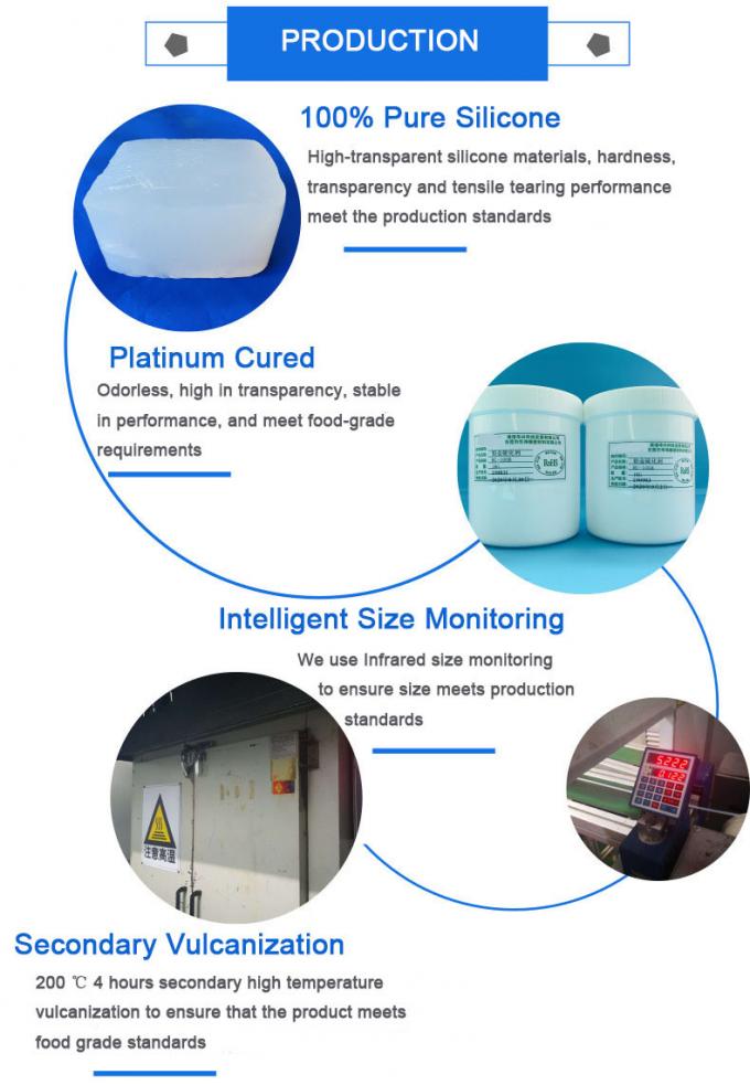 FDA Anti Aging Flat 90 Shore A Silicone Seal Gasket 2