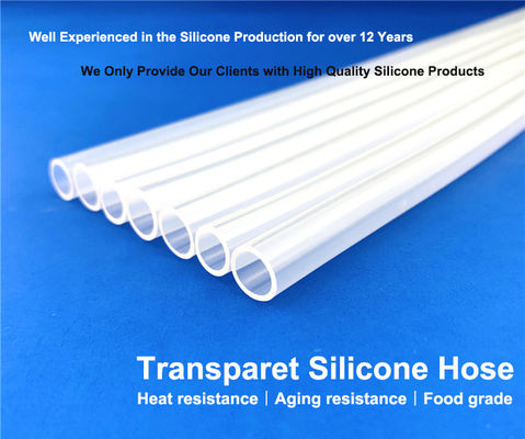 Anti Aging 10MPA Food Grade Silicone Rubber Tubing Transparent