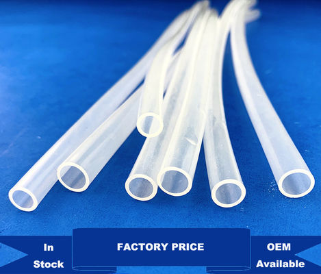 Custom Smooth Medical  Tubing supplier FDA Non Toxic 30A Silicone Tubes Transparent