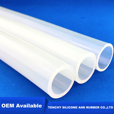 Custom Smooth Medical  Tubing supplier FDA Non Toxic 30A Silicone Tubes Transparent