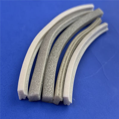 Custom shaped balcony glass door bottom protection extruded foam silicone rubber sealing strip