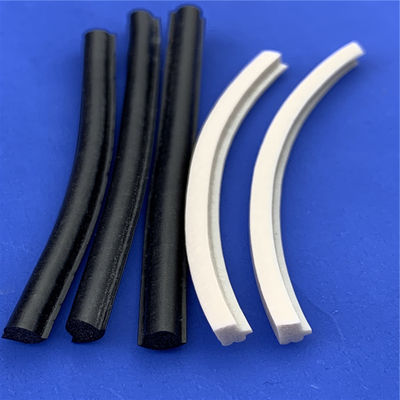 Custom shaped balcony glass door bottom protection extruded foam silicone rubber sealing strip