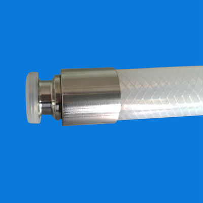 High Temperature White Soft Flexible FDA Platinum Cured Medical Food Grade Braided Reinforced Silicone Rubber Hose Tubin