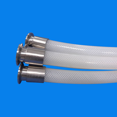 High Temparature Silicon Rubber Hose Reinforced Silicone Braided Tube Non Toxic